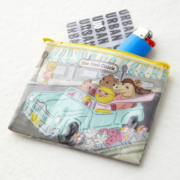 NWT Blue Q Mini Coin Purse One Cool Chick 🐥 😎 - Picture 2 of 2